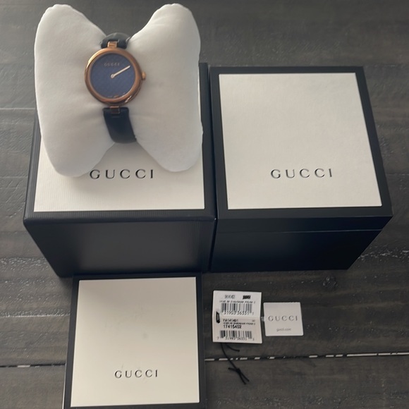 Gucci Diamatissima Black Lacquered Dial Ladies Watch - Picture 16 of 16